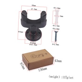 VICASKY Guitar Rack for Guitars Bass Ukulele Mandolin Included Mounting Screws