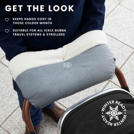 Ickle Bubba Universal Pram Hand Muff (Grey)