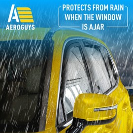 Extra Durable Window Deflectors in-Channel Window Visors Rain Guards Fit for Kia Telluride 2020-2026, Sun Visors, Wind Vent for Shades, Exterior Car Accessories - 4pcs. AG0770