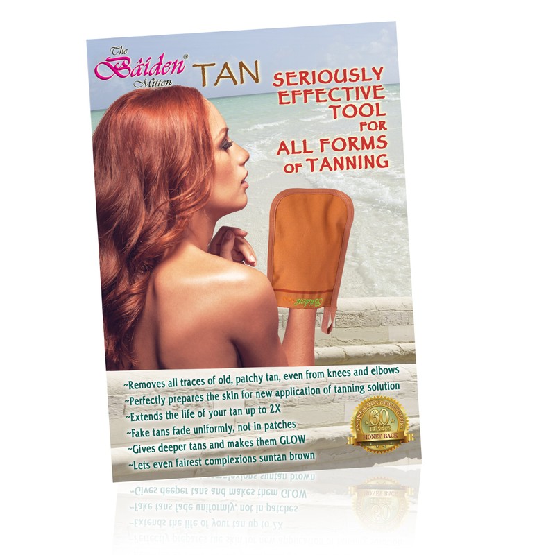 Baiden Tan Mitten - Pre-Tan Scrub Exfoliator for Face &