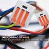 20pcs Wire Connectors,Electrical Connector Blocks,Compact Wire Connectors,Lever-Nut WireConnectors,Compact Splicing Connectors