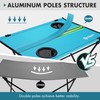 VILLEY Folding Camping Table, Portable Camping Table with 2 Cup