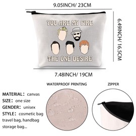 Music Gift Makeup Bag Boy Group Fans Gift Music Lover Gifts Boy Group Inspired Gift Cosmetic Zipper Pouch Bag (The ONE Desire 2UK)