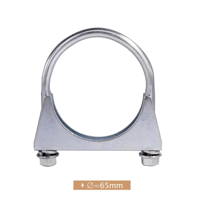 2 Piece Car Clamp M8 Pipe Clamp Ø52-80 mm Special