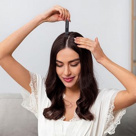 Hairline Powder, Root Cover up Powder, Grey Hair Stick Coverage Touch up, Temporary Hair Color Spray for Women&Men, Stain-Resistant All Day - Dark Brown