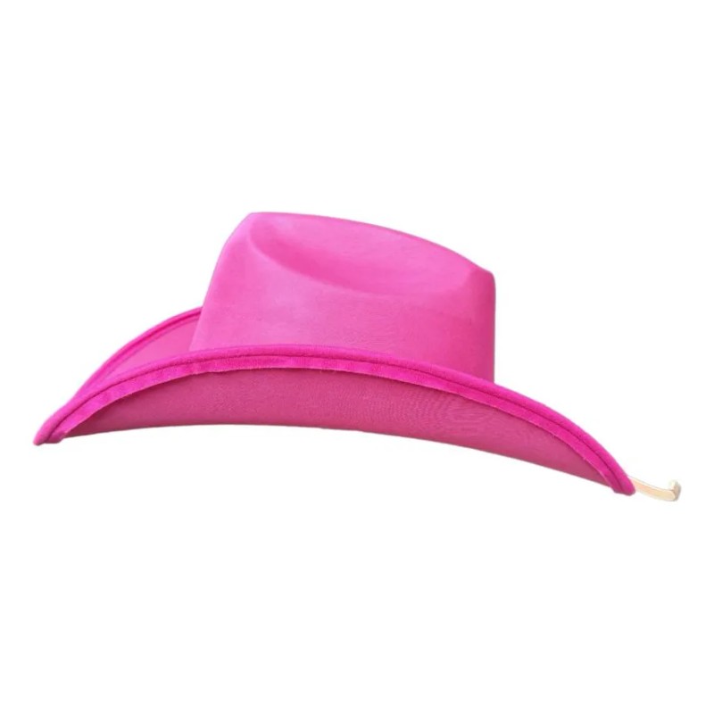 Sombrero Vaquero Texana Para Dama Fiesta Disfraz Rosa Negro
