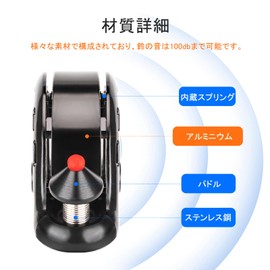 ROCKBROS Bicycle Bell, Small, Hidden Type, Bicycle Bell, Inconspicuous, Lightweight, Loud Volume, Refreshing Tone, Ring Type, Aluminum Alloy, Rust Resistant, Mini Bell, Adult, Kids, Road Bike,