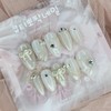 Wedding Magnetic Handmade Nail Tips - Almond S / 웨딩