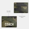 Coach Men's Flat Card CASE, Camo, One Size