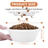 2PCS Cat Bowls Pet Feeding Dish 6.3 Inch, Wide Pet