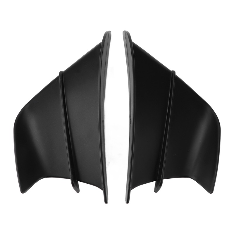 1 Pair Motorcycle Front Winglet Aerodynamic Wing Universal Black Replacement