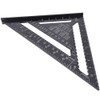 12 inch Black Aluminium Right Angle Triangle Ruler Rustproof Protractor