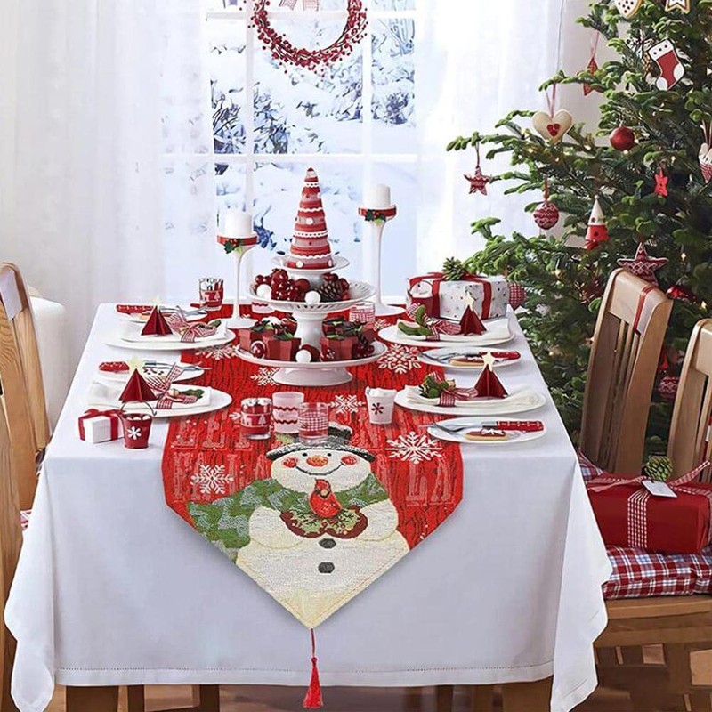 Table Runner Christmas 183 x 33 cm Tablecloth Christmas Rectangular