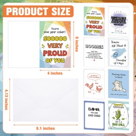 24 Pack Funny Sobriety Cards with Envelope 4 x 6 Inch Recovery Sobriety Encouragement Cards Sobriety Anniversary Cards for Men Women Sobriety Motivation Gifts