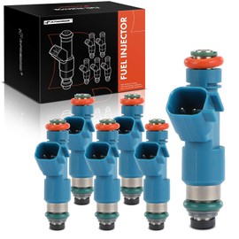 A-Premium Set of 6 Fuel Injectors Compatible with Volvo XC60 2010-2015, XC90 2007-2014, XC70 2008-2015, S80 2007-2014, V70 2008-2010, 3.2L, Replace# 307775010, 307775015
