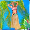 Bunnycool 2 Pcs Hawaiian Bikini Apron with Grass Skirt Funny