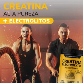 Creatina Monohidratada en Polvo con Electrolitos y Ciclodextrina | Pre Workout - Efervescente | Disuelve rápido -Con Scoop Dosificador - Creatine Monohydrate Pre Entreno - Gym Maracuyá