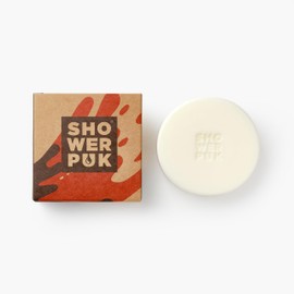 Shower PUK 3-in-1 Natural Soap Bar with Argan Oil & Orange - Moisturising Shea Butter Body, Face & Hair Solid Shower Gel Bar - Eco Friendly, Plastic-Free, Vegan for Travel, Gym & Home (Pack of 3)