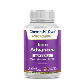 Chemists Own Buy Chemists Own Provance Iron Advanced 30 Capsules Online