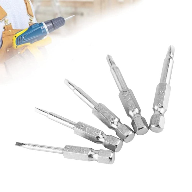 Torx Screwdriver Bits Set, 5 Pieces 50 mm 1/4 Inch