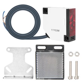 DEWIN Reflection Photoelectric Induction Switch AC 90-250V E3JK-R4M1 Sensor Switches with Reflector