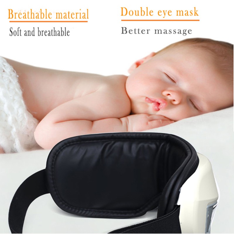Eye Massager Rechargeable 38‑48℃ with Heat Bluetooth Music Eye Care