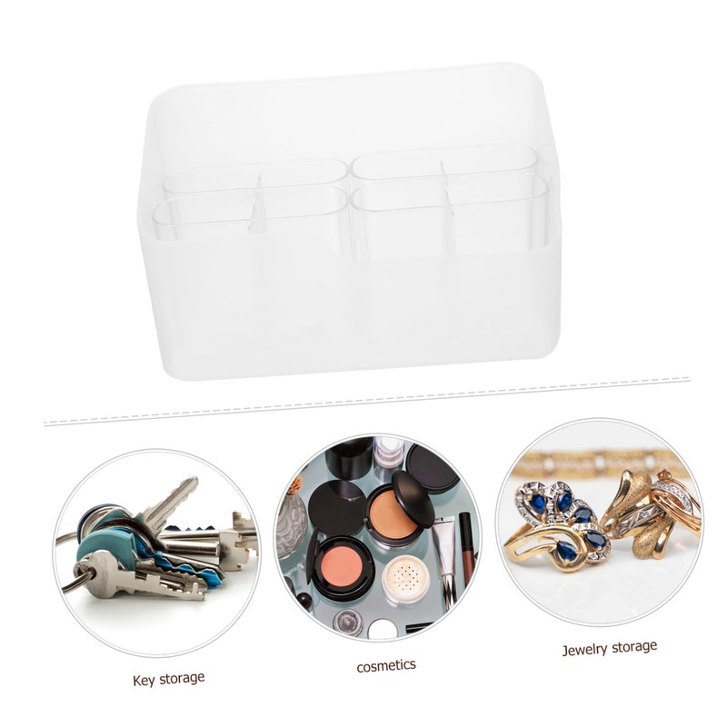 VILLFUL 1 Set Desktop Makeup Organizer DIY Compartment Storage Box