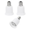PATIKIL E17 to E26/E27 Light Socket Adapter, 3pcs Lamp Holder