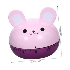 LIFKOME Cute Rabbit Kitchen Timer Manual Countdown Timer Essential Cooking Tool for Management for Baking and Cooking