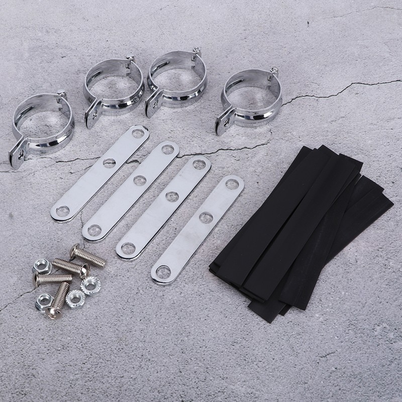 Retro Headlight Bracket Fork Mounting Clamp Universal Accessory Fit for