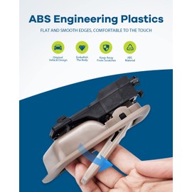 LUJUNTEC Exterior Interior Door Handles,Front Rear Door Handles Driver Left Passenger Right Side,Replacement for 1997-2001 for Toyota for Camry,6pcs Beige Handles Replace