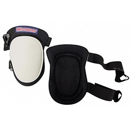 Westward Knee Pads, Hard Shell, EVA Foam, Univ, PR, Black/White (5MZH6)
