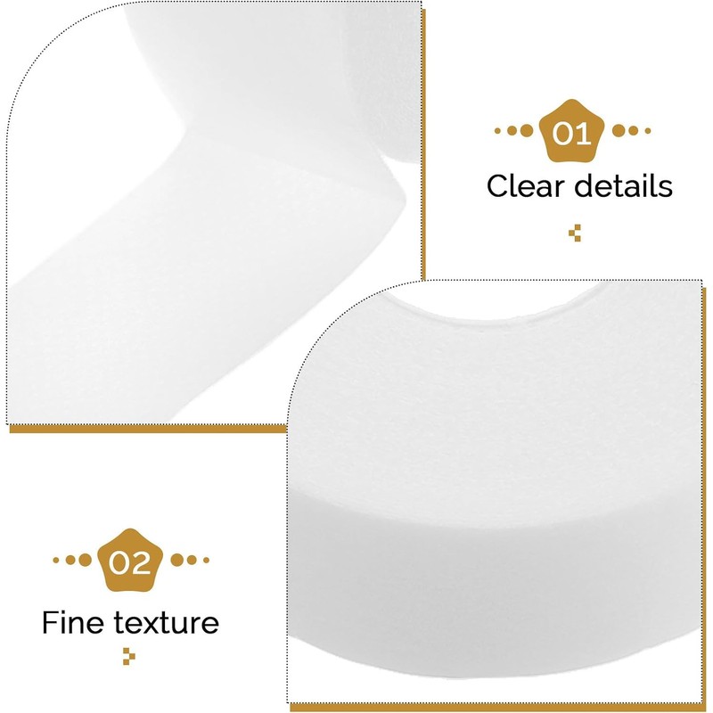 Protector de Cuello Blanco Autoadhesivo para Camisas, 3 Rollos de