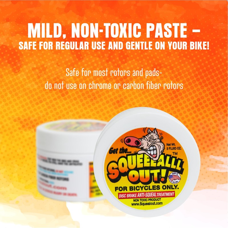 Squeal Out Anti-Squeal Disc Brake Paste, Brake Lubricant, 3 oz