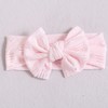 SJBAUTYO Baby Girls' Nylon Headbands, Pack of 3 Bowknot Elastic