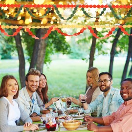 Janinka 4 Rolls Thanksgiving Pumpkin Ribbon 5 Yard Green Yellow Orange Fall Ribbon Roll Pumpkin Garland for DIY Craft Bows Wreaths Wrapping Bracelet Necklace Bouquets Making Supplies Home Decoration