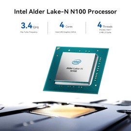 TRIGKEY Key Mini N100 Mini PC, Intel Alder Lake N100 (4C/4T, Up to 3.4Hz) 16G DDR5 4800MHz M.2 2280 500G SSD Mini Computer, Intel N100 Mini PC Support Dual Display 2*HDMI/2.5G LAN/WiFi-6/BT5.2