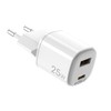 Celly UPTC1USB1USBC25 Wall Charger, White, Brand EAN: 8021735212157
