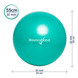 Balance Ball - No-Roll Weighted Seat is a Flexible Chair for School, Office or Home(Large, Green)