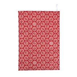 Tea Towel in Cath Kidston Freston Rose Red Handmade in UK