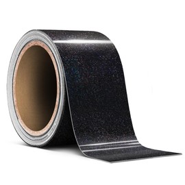 VViViD Rainbow Metallic Black Air-Release Adhesive Vinyl Pinstripe Tape Roll (2 Inch x 20ft)