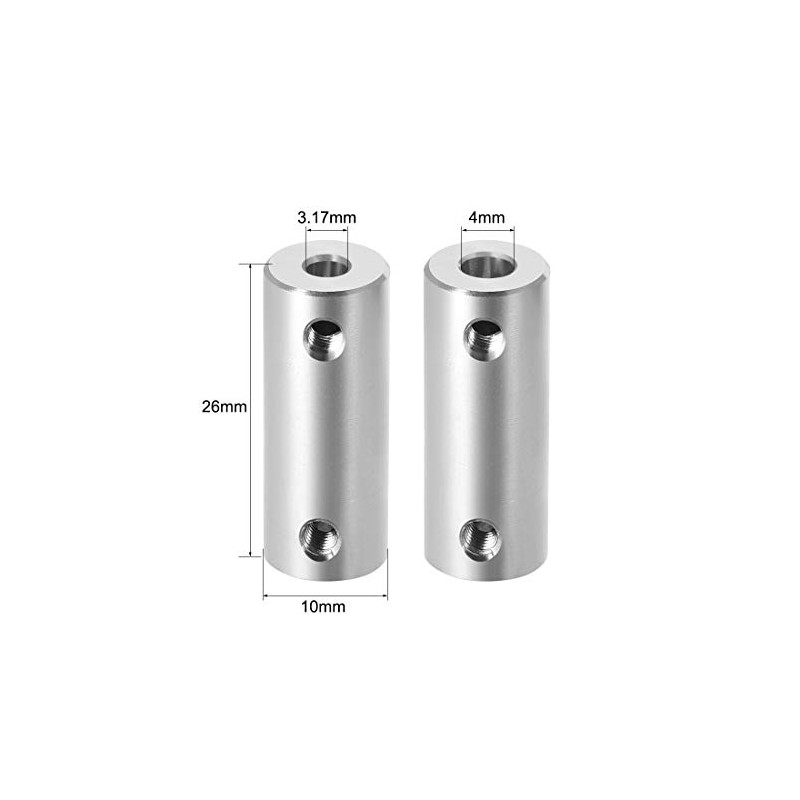 sourcing map 3.17 mm to 4 mm Bore Rigid Coupling