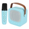 Mini Karaoke Machine Portable Bluetooth Speaker With Wireless Microphone Bass