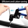 Cable Tie Gun Kit, 100PCS 4.6 x 300mm Steel Cable