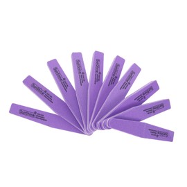 Healvian 10pcs Diamond Sponge Strips Manicure Coarse Nail Block Wet Sanding Buffer Smoother Nails Files Sided Toenail Grit Color Nail Tools for Nail Art Sponges Nail Polisher Purple