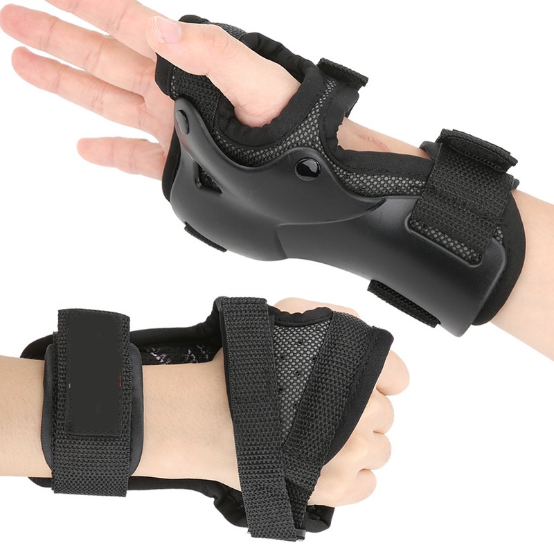 2Pcs Breathable Hand Wrist Protector Nylon Plastic for Roller Skating