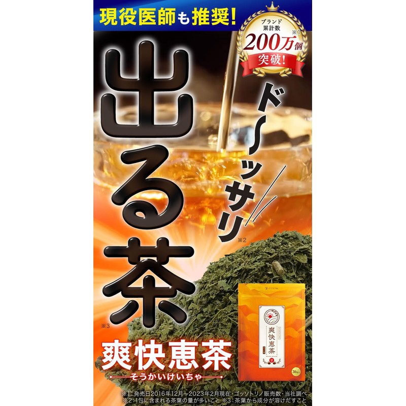 爽快恵茶 ほうじ茶 5gx15包 [ 乳酸菌 ブラジル酵素 ブラックジンジャー ドクダミ ローズヒップ 108種の原料
