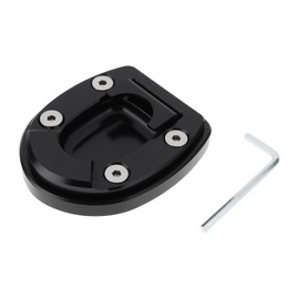 Be In Your Mind Motorcycle Stand Extension Pad Side Stand Plate Pad Compatible with Vespa GTS GTV GT Beverly400s Black