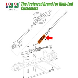 10L0L Intermediate Steering Shaft Joint for EZGO TXT 2001-up Golf Cart, Steering Yoke Replace OEM# 70580G01 70580-G01