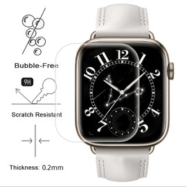 GIOPUEY Screen Protector for Honor Watch 5, HD Ultra Thin Flexible Screen Protector, Anti-Scratch, Anti-Reflective, Transparent, Pack of 6